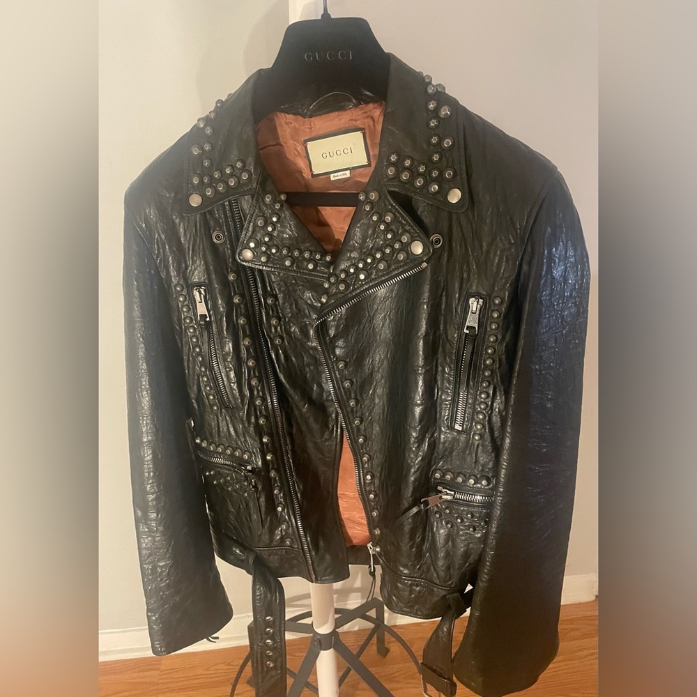 Gucci Black Leather Jacket - Looney Tunes